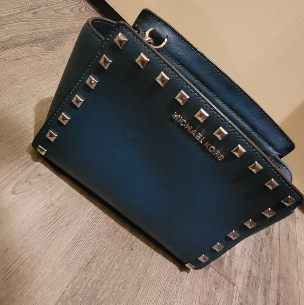 Blue studded Michael Kors CrossBody